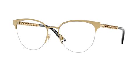 versace eyeglasses ve 1227 1002 gold 53mm|Versace™ VE1297 1002 53 Gold Eyeglasses .